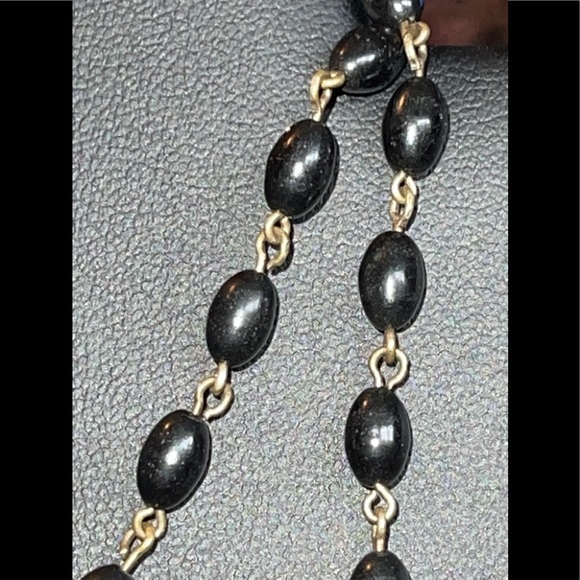 🌺 Vintage Rosary - Onyx Beads? 🌺 - Picture 13 of 16